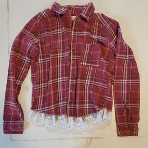 Long sleeve plaid shirt